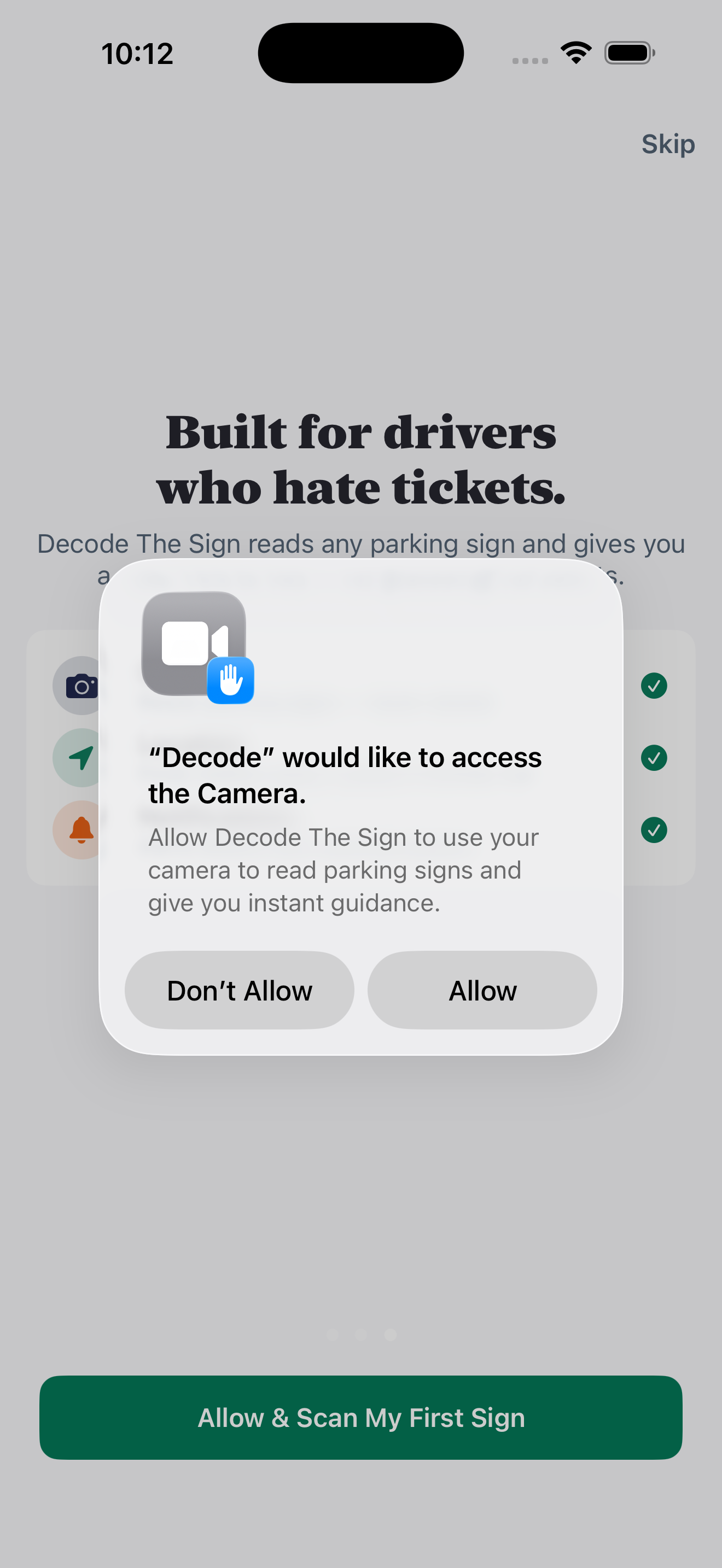 DecodeTheSign scan result